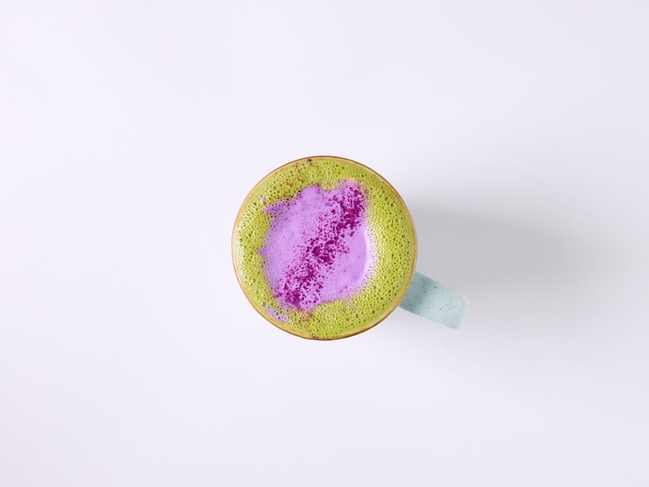 Ube Cold Foam Matcha Latte