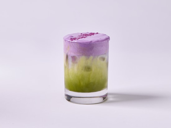 Iced Ube Cold Foam Matcha Latte